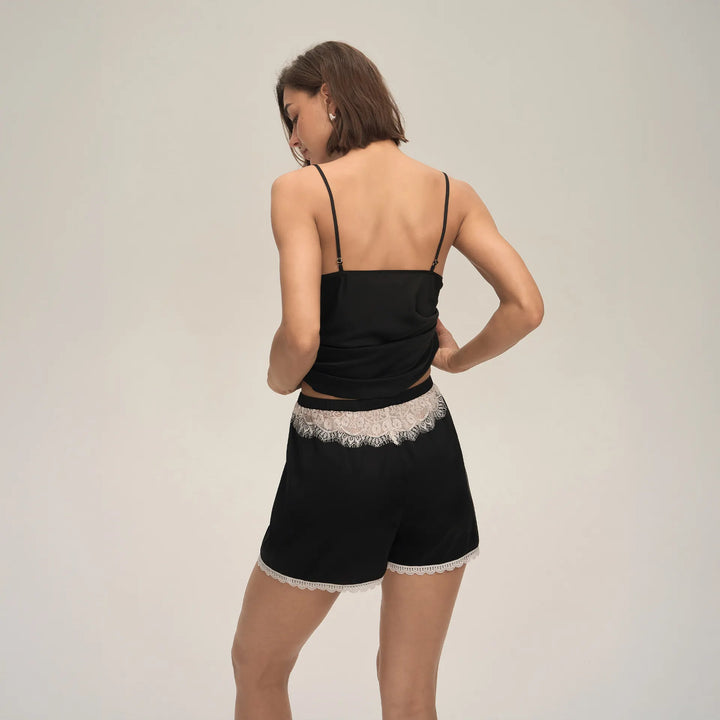 Womens Suspender Shorts Casual Comfortable Loungewear Set