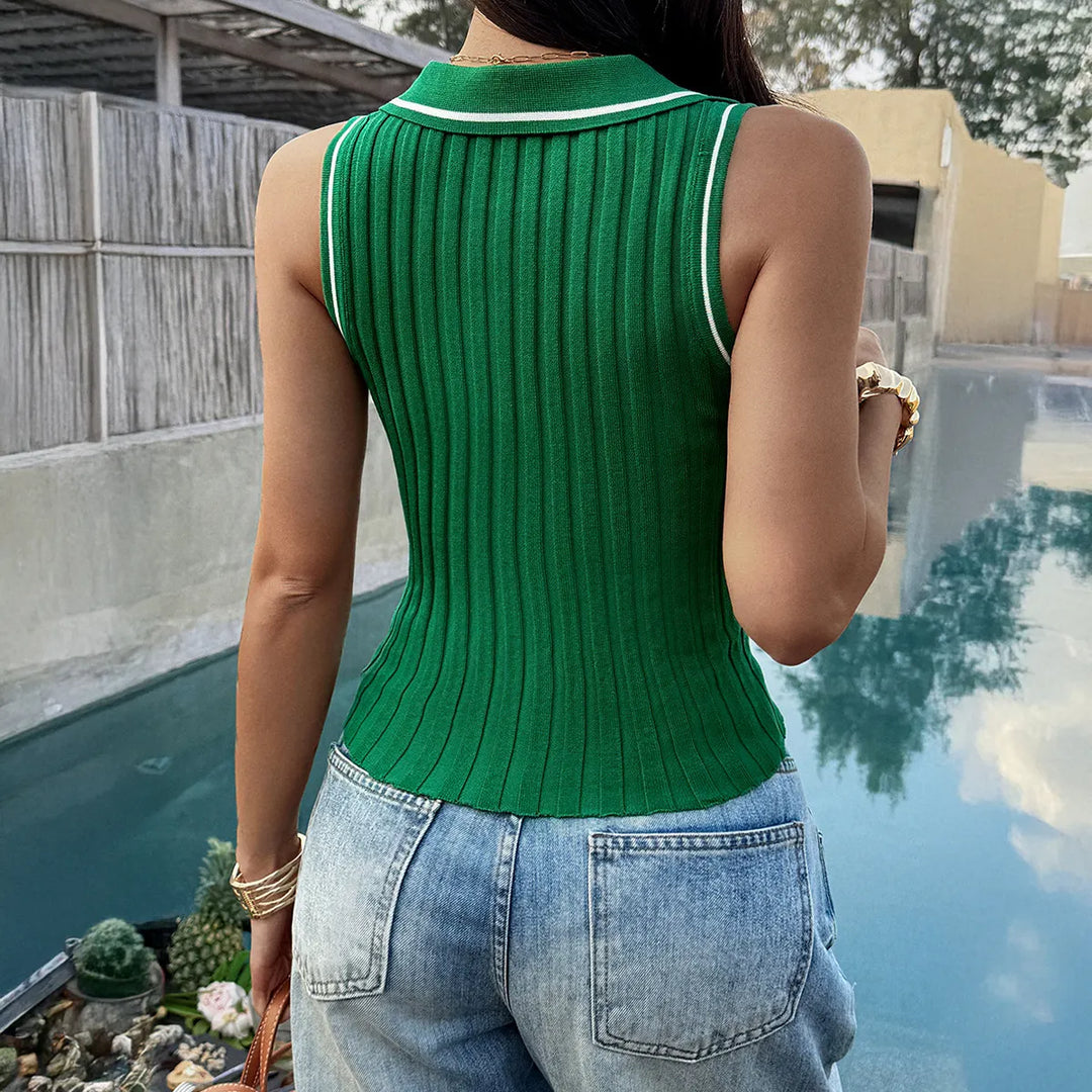 Slim-fit Sleeveless Tank Top