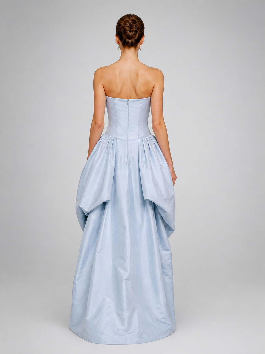 Clarisse Powder-Blue Strapless Ball Gown – view 1