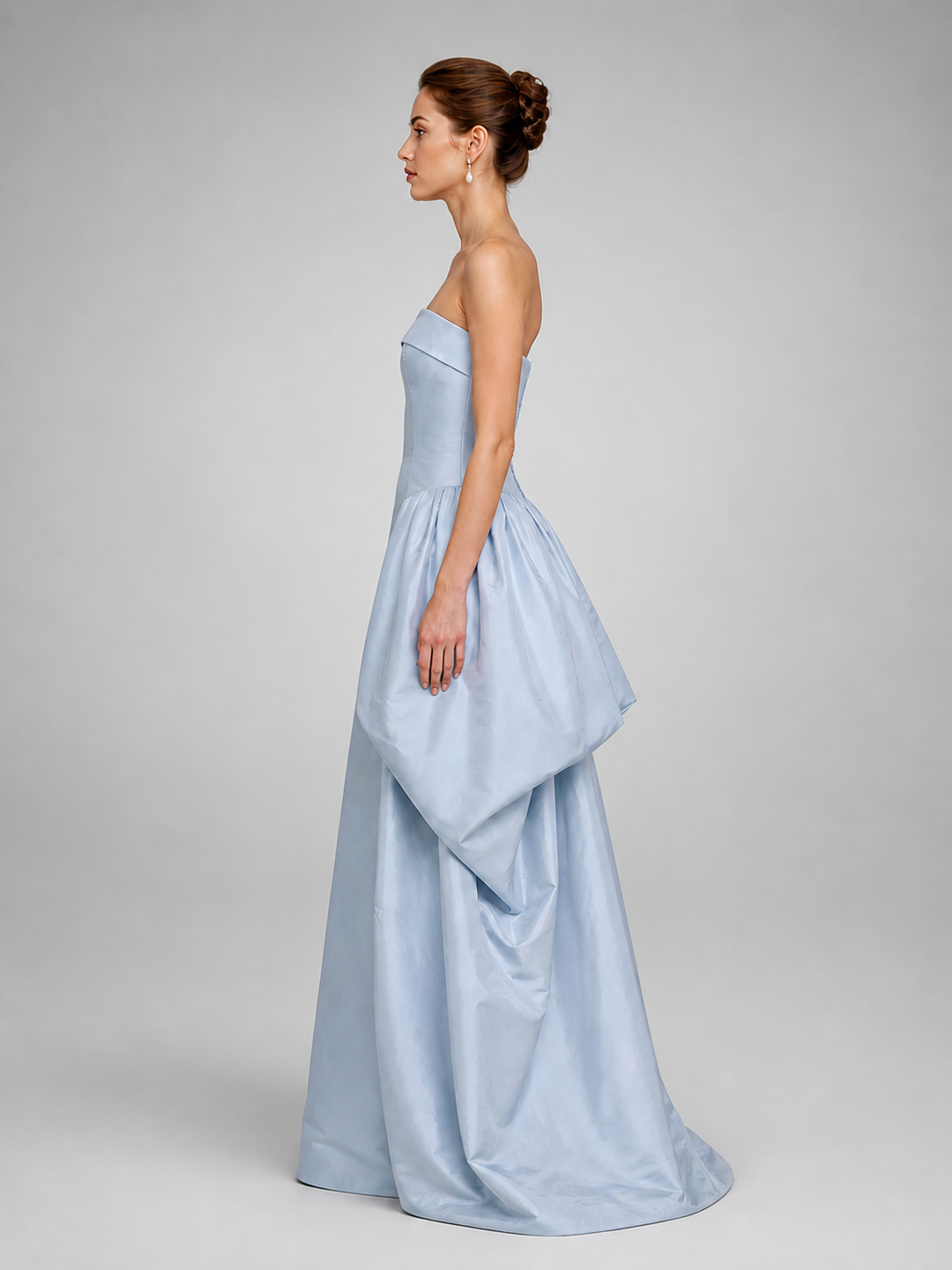 Clarisse Powder-Blue Strapless Ball Gown – view 2
